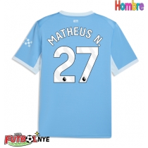 Camiseta Manchester City Matheus Nunes #27 Primera Equipación 2026-27 manga corta